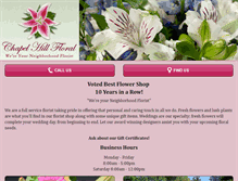 Tablet Screenshot of chapelhillfloral.com